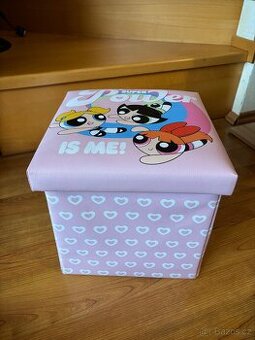 Úložný box / taburet na hračky Powerpuff Girls