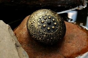 Mandala "Gold-Black" DotArt, akryl