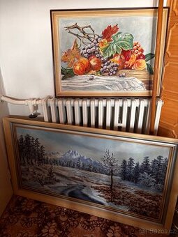 Dva velke staré obrazy