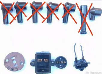 Bakelitové díly kus 80,-