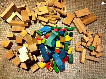 Dřevěná buková stavebnice