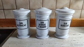 Keramické lékárenské dózy