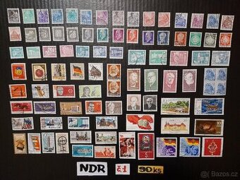 Poštovní známky  NDR  č.1  90ks