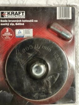 Brusný talíř na suchý zip průměr 125, svazkovac spirála