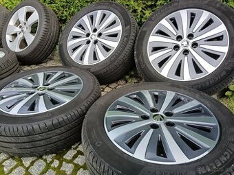 ALU kola,sada,Škoda DRAKON,MICHELIN,215/55 R17,5x112,TOP