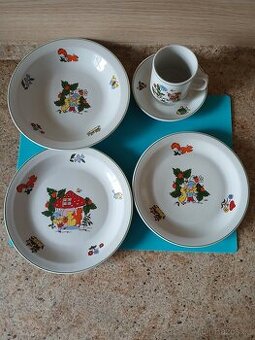 Dětské porcelánové jídelní soupravy