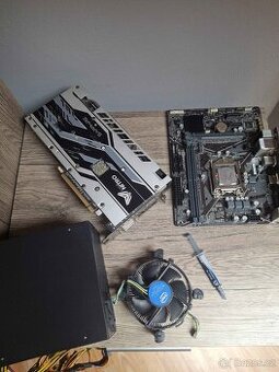 RX580 + I3 10100f + Whitestorm 550W + H410m H + Intel cooler
