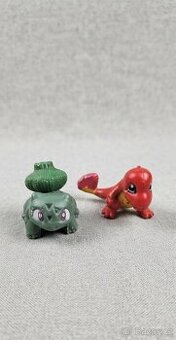 Figurky Pokémon - Bulbasaur a Charmander (retro)