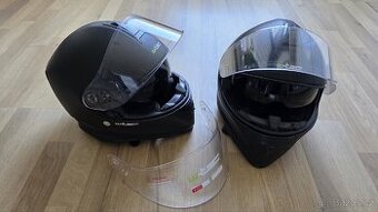 2x přilba w-tec velikost L a M + náhradní štít plexi