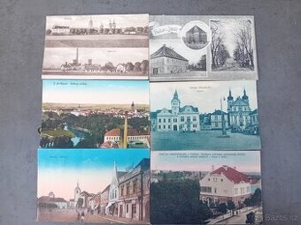 Staré pohledy Rakousko-Uhersko 9 x -města
