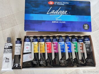 Nevskaya Palitra Ladoga akrylové barvy sada 10 x 46 ml