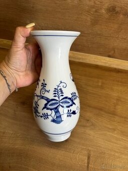 CIBULÁK VÁZA 1210/3, 25,5 CM ORIGINÁLNÍ CIBULÁKOVÝ PORCELÁN