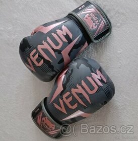 Boxerské rukavice dámské Venum Elite černá růžová - 1