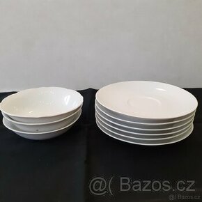 esertní porcelánové talířky + porcelánové misky - 1