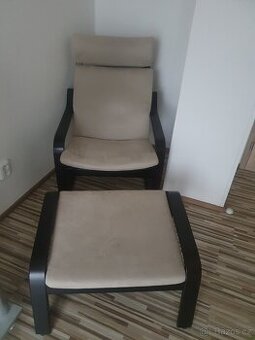 Prodám houpací křeslo s podnožkou zn. Poäng
