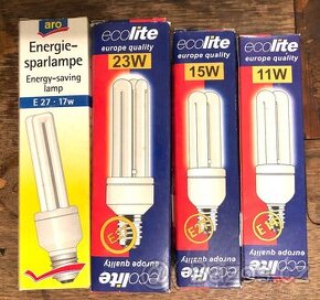 Žárovka / zářivka Ecolite 11 W, 15 W, 17 W, 23 W