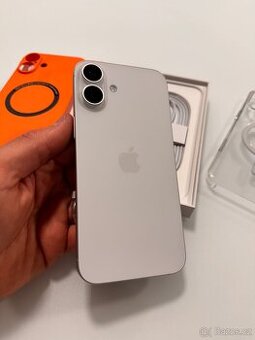Apple iPhone 16 PLUS, 128GB bílý, v záruce, TOP STAV