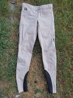 Závodní světle béžové rajtky Equiline grip - 1