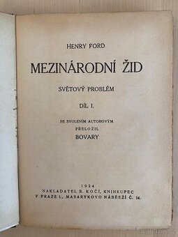 Mezinárodní žid světový problém 1. díl