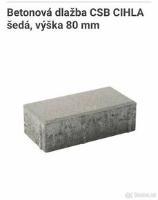 Zámková dlažba CS Beton 80 mm