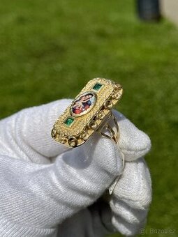 Zlatý prsten 10,32g (1598Kč/g)