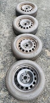 Zimní sada Škoda,VW kola disky 205/60/16 et46
