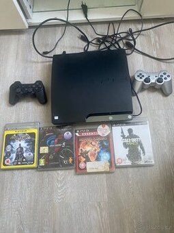 PS3 4 hry kabeláž a 2packy