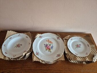 Talířová sada motiv míšeňská růže THUN