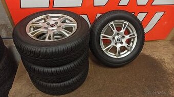 ALU kola Seat Leon 5x112, zimní pneu 195/65 R15