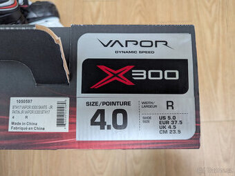 Brusle Bauer vel. 37,5, model Vapor X300 Jr