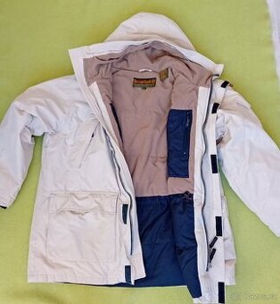 pánská péřová bunda s kapucí XL  zn.Timberland