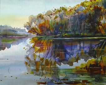 Prodám akvarelový obraz...