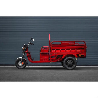 El. pracovní tříkolka Cargo G1 1000W červená