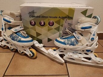 Nastavitelné brusle 2v1, 33-36