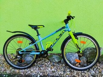 Značkové dětské kolo ROCK MACHINE Thunder 24" (modrá-žlutá)
