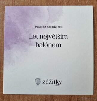 Let balónem pro 2 osoby