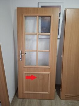 Dekorované interierové dveře 80P: BUK 1ks