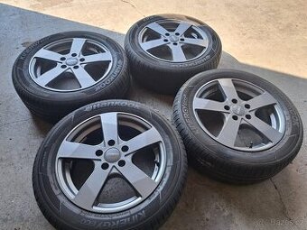 Alu kola R16 5x110 6,5j et37 vc. letnich pneumatik