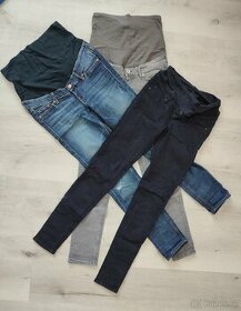 Těhotenské kalhoty H&M vel. 34, 36 - 1