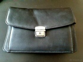 Černá kožená pánská etue