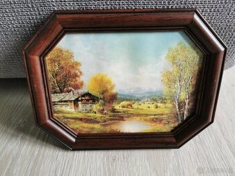 Set 3 dekorativních obrazů v rámu - RamHo ( 22x17cm )