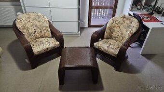 Ratanové posezeni , komoda