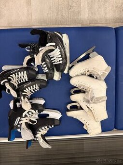 Dětské brusle různé velikosti