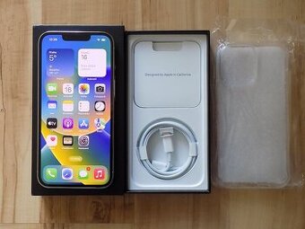 APPLE iPhone 13 Pro 256GB Silver - ZÁRUKA - TOP - 100% BAT.