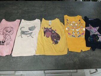 Dívčí trika dlouhý rukáv 128/134