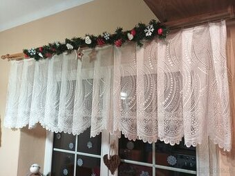 Krátká záclona 60 cm, bílá