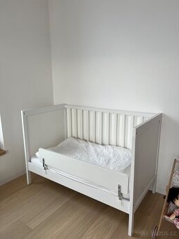 Detska postylka Ikea + matrace + zabrana