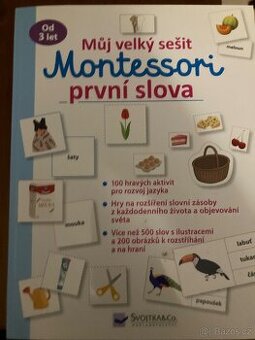 Montessori- první slova+ 257 stran hádanek pro děti