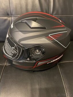 Přilba Cassida černá/červená matná