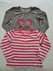 Trička s dlouhým rukávem, vel. 110/116